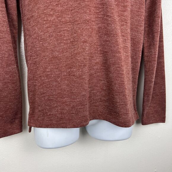 Banana Republic Sweater Men Small Red Long Sleeve Pullover Henley Casual - Picture 6 of 12